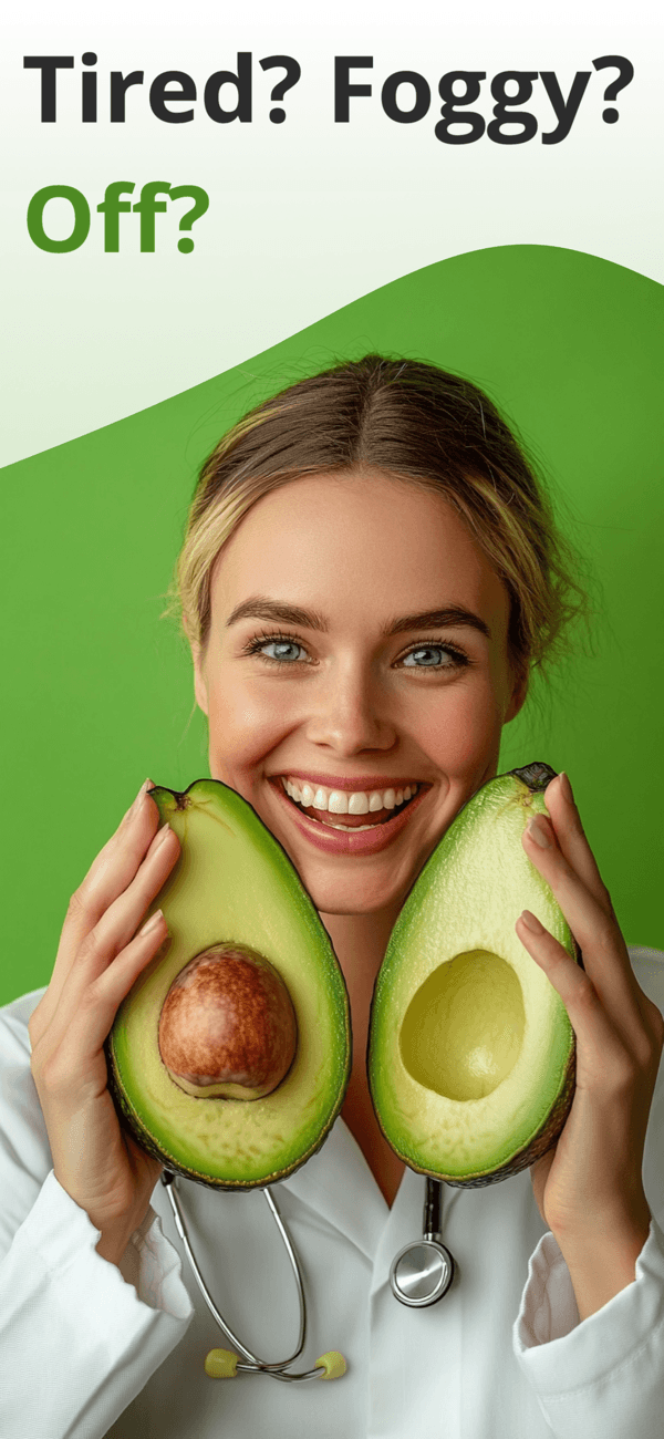 The Vitaminico app showing Dr. Vita's chat and a food-first plan